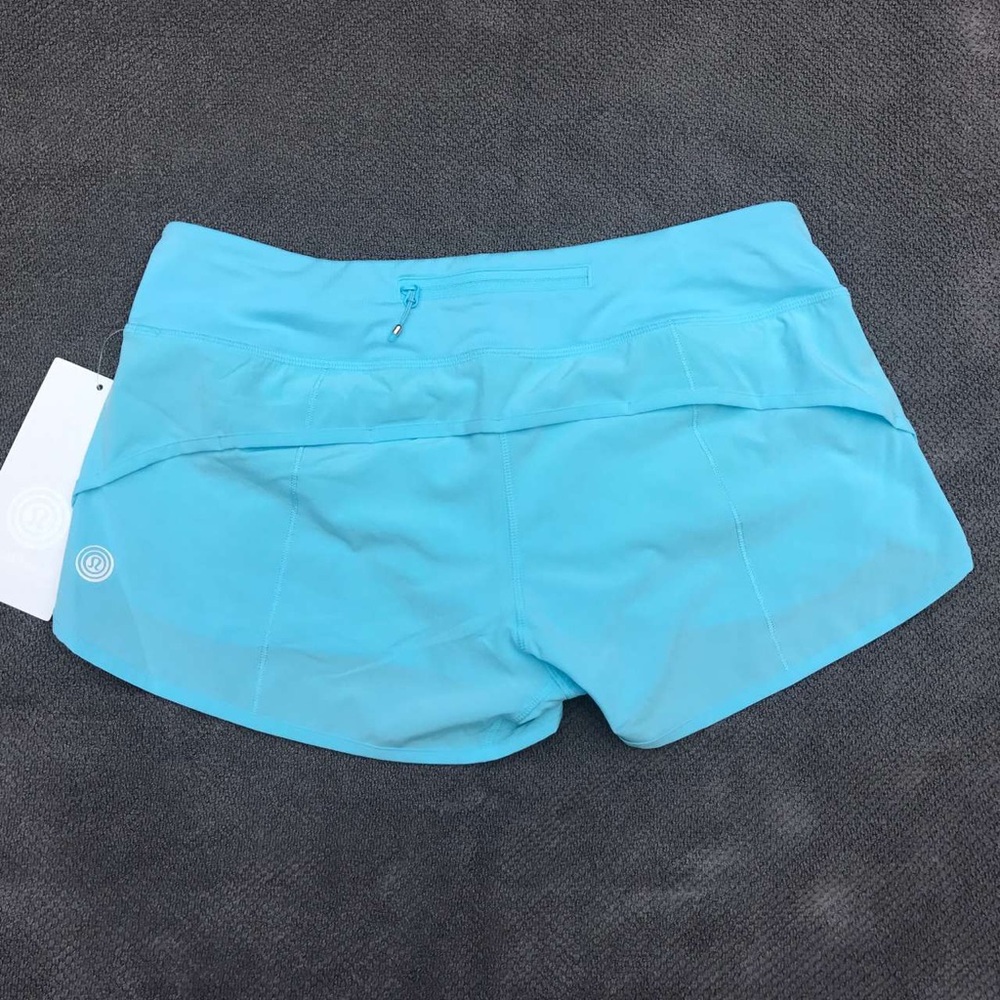 Lululemon Seawheeze Speed Shorts Hi-Def Cyan Size 6